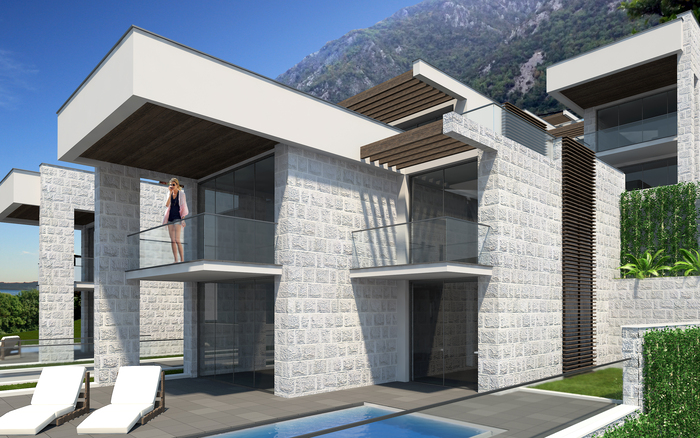 For sale plot in Kotor Prcanj on the first line to the sea